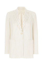 Embroidered cotton blend blazer -  | Wise