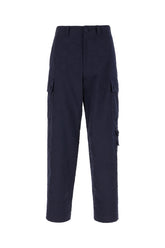 Pantalone in cotone blu navy -  | Wise