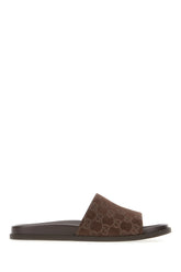 Slippers in pelle scamosciata cioccolato -  | Wise