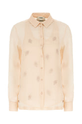 Blusa in seta pesca -  | Wise