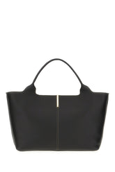 Black leather medium handbag -  | Wise