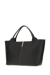 Black leather medium handbag -  | Wise