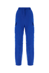 Pantalone cargo in lyocell blu elettrico -  | Wise