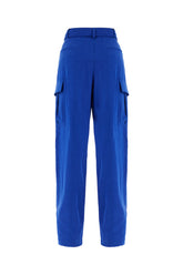 Pantalone cargo in lyocell blu elettrico -  | Wise