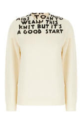 Maglione avorio in acrilico e lana -  | Wise