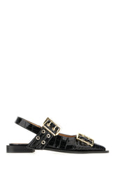 Ballerine Feminine Buckle in similpelle nera -  | Wise