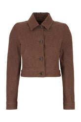 Brown denim blazer -  | Wise