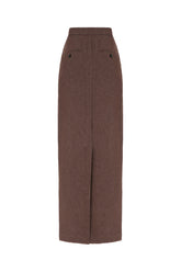 Gonna in denim cioccolato -  | Wise