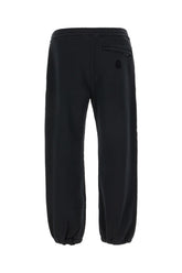 Pantalone jogging in cotone nero -  | Wise
