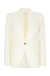 Ivory wool blazer -  | Wise