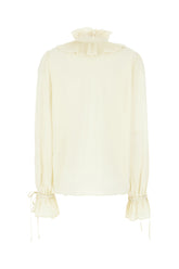 Blusa in seta giallo pastello -  | Wise