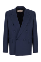 Giacca in lana blu navy -  | Wise