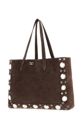 Brown suede shopping bag -  | Wise