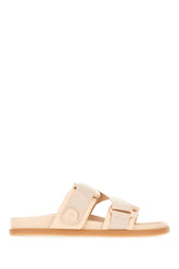 Sandali rosa in pelle e tessuto -  | Wise