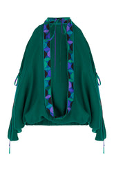 Top in viscosa verde -  | Wise