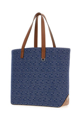Borsa shopping in denim ricamato -  | Wise