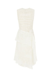 Abito in misto viscosa avorio -  | Wise