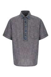 Camicia in cotone grigio melangé -  | Wise