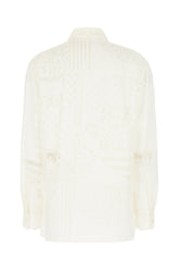 Camicia in misto viscosa avorio -  | Wise