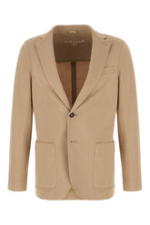 Giacca in cotone stretch beige -  | Wise