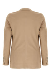 Giacca in cotone stretch beige -  | Wise