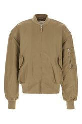 Giubbino imbottito in nylon verde kaki -  | Wise