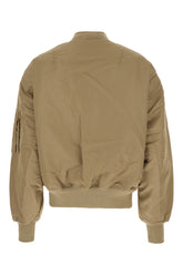 Giubbino imbottito in nylon verde kaki -  | Wise