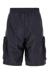 Bermuda 3 Moncler Mercedes Benz in nylon blu navy -  | Wise