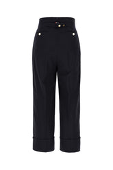 Pantalone in lana blu notte -  | Wise