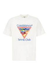 T-shirt Tennis Club in cotone bianco -  | Wise