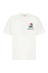 T-shirt Montagne Ondulée in cotone bianco -  | Wise