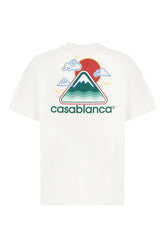 T-shirt Montagne Ondulée in cotone bianco -  | Wise