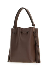 Borsa a secchiello VLogo Signature in pelle cioccolato -  | Wise