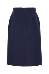 Gonna in misto lana blu navy -  | Wise