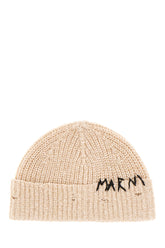 Cuffia in lana sabbia melangé -  | Wise