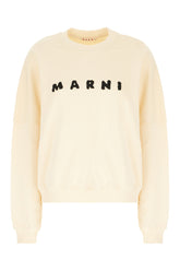 Felpa oversize in cotone crema -  | Wise