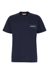 Navy blue cotton t-shirt -  | Wise