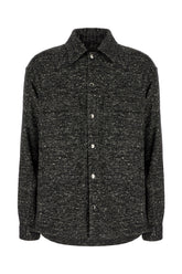 Embroidered wool blend shirt -  | Wise