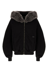 Bomber in misto cotone nero -  | Wise