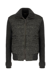 Bomber imbottito in misto lana ricamata -  | Wise