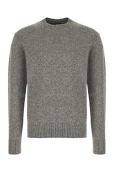 Maglione in misto lana grigio melangé -  | Wise