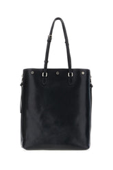 Borsa shopping in pelle nera -  | Wise