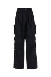 Pantalone cargo in misto cotone nero -  | Wise