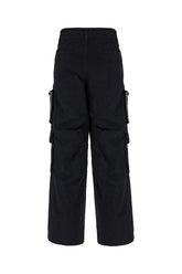 Pantalone cargo in misto cotone nero -  | Wise