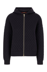 Felpa in misto viscosa blu notte -  | Wise