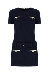 Abito in misto poliestere blu navy -  | Wise