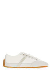 Two-tone suede and nylon sneakers -  | Wise