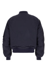 Bomber in misto cotone blu navy -  | Wise