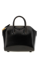 Black leather mini Antigona handbag -  | Wise