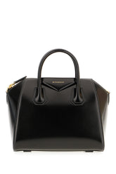 Black leather small Antigona handbag -  | Wise